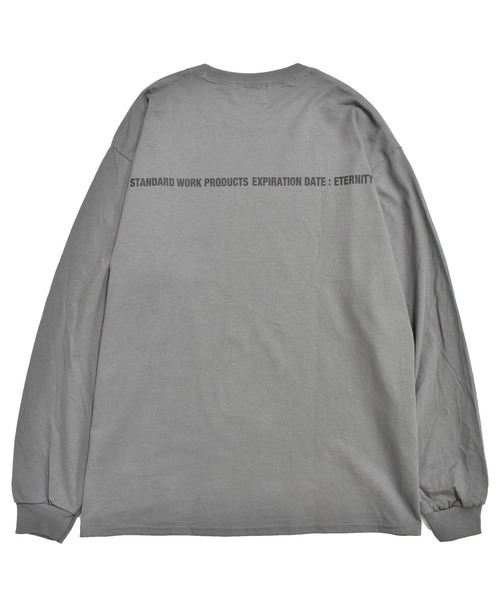 DOUBLE STEAL（ダブルスティール）の「DS One Point 長袖Tシャツ（Tシャツ/カットソー・メンズ・サンドベージュ/ホワイト/ブラック/チャコールグレー・MEDIUM/X-LARGE/LARGE）」の14枚目の写真