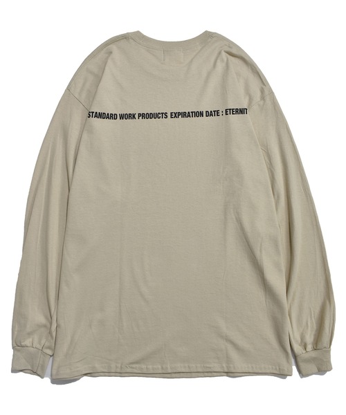 DOUBLE STEAL（ダブルスティール）の「DS One Point 長袖Tシャツ（Tシャツ/カットソー・メンズ・サンドベージュ/ホワイト/ブラック/チャコールグレー・MEDIUM/X-LARGE/LARGE）」の16枚目の写真
