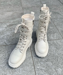 titty＆Co. PETIT by poyo | 【titty&Co.PETIT by POYO】レースアップミドルブーツ(ブーツ)