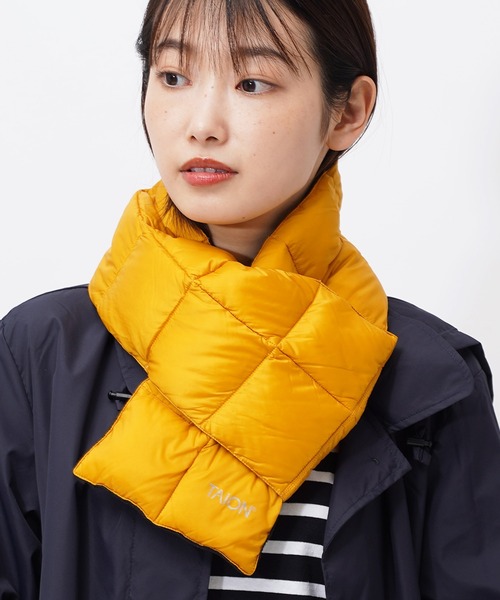 TAION(タイオン)の「【 TAION / タイオン 】ベーシック ダウンマフラー TAION2012 DON(マフラー・レディース・ブラック/ナチュラル/パープル/カーキ/レッド/グレー/イエロー/オリーブドラブ/ライトブルー/ベージュ/ブルー/ターコイズブルー/ダークグレー/ダークオレンジ/チャコール/グリーン/ネイビー/ダークブラウン/オフホワイト/サックスブルー/キャメル/オレンジ・FREE)」の19枚目の写真
