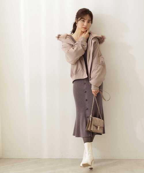 PROPORTION BODY DRESSING(プロポーションボディドレッシング)の「<E>フードファーブルゾン / 1211257001(ブルゾン・レディース・カーキ/ブラウン系その他・MEDIUM/SMALL)」の12枚目の写真
