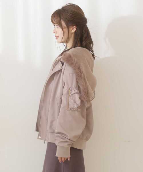 PROPORTION BODY DRESSING(プロポーションボディドレッシング)の「<E>フードファーブルゾン / 1211257001(ブルゾン・レディース・カーキ/ブラウン系その他・MEDIUM/SMALL)」の15枚目の写真