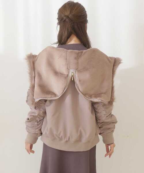 PROPORTION BODY DRESSING(プロポーションボディドレッシング)の「<E>フードファーブルゾン / 1211257001(ブルゾン・レディース・カーキ/ブラウン系その他・MEDIUM/SMALL)」の16枚目の写真