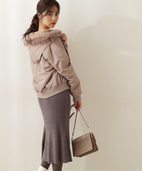 PROPORTION BODY DRESSING(プロポーションボディドレッシング)の「<E>フードファーブルゾン / 1211257001(ブルゾン・レディース・カーキ/ブラウン系その他・MEDIUM/SMALL)」の7枚目の写真