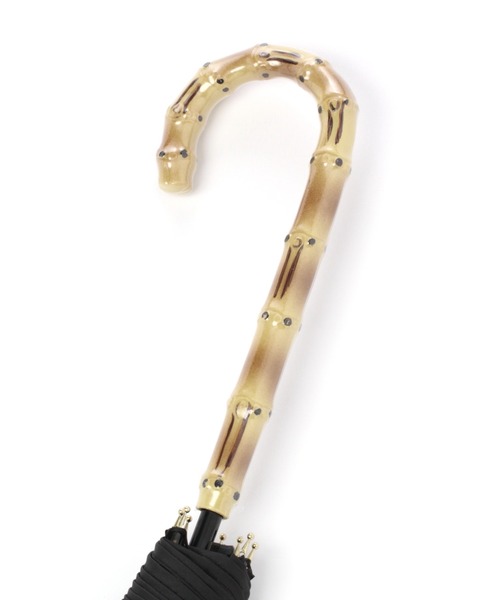 GLOBAL WORK(グローバルワーク)の「バンブー風クリアビニール傘/229728(長傘・レディース・オフホワイト/ブラック/ダークブラウン・FREE)」の5枚目の写真