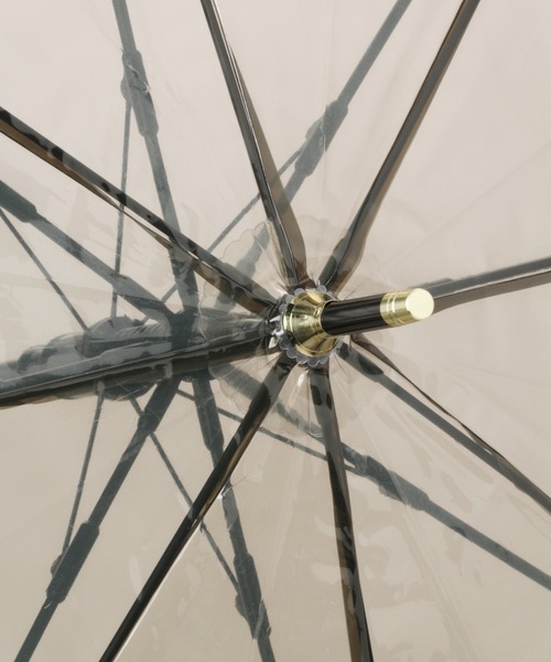 GLOBAL WORK(グローバルワーク)の「バンブー風クリアビニール傘/229728(長傘・レディース・オフホワイト/ブラック/ダークブラウン・FREE)」の7枚目の写真