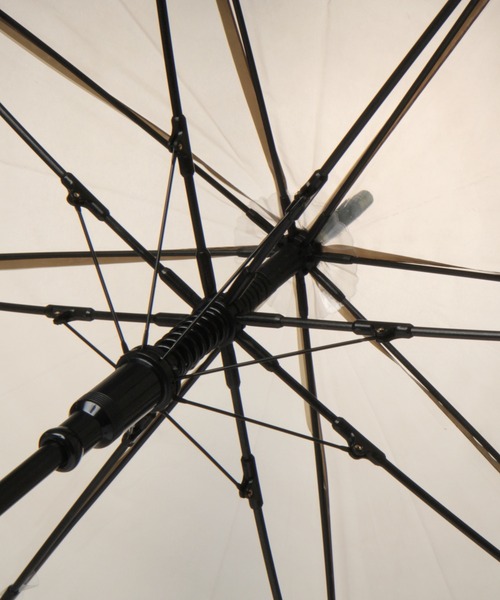 GLOBAL WORK(グローバルワーク)の「バンブー風クリアビニール傘/229728(長傘・レディース・オフホワイト/ブラック/ダークブラウン・FREE)」の8枚目の写真