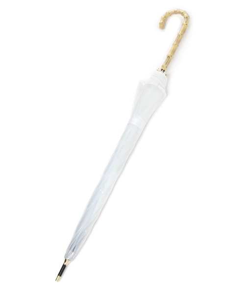 GLOBAL WORK(グローバルワーク)の「バンブー風クリアビニール傘/229728(長傘・レディース・オフホワイト/ブラック/ダークブラウン・FREE)」の13枚目の写真