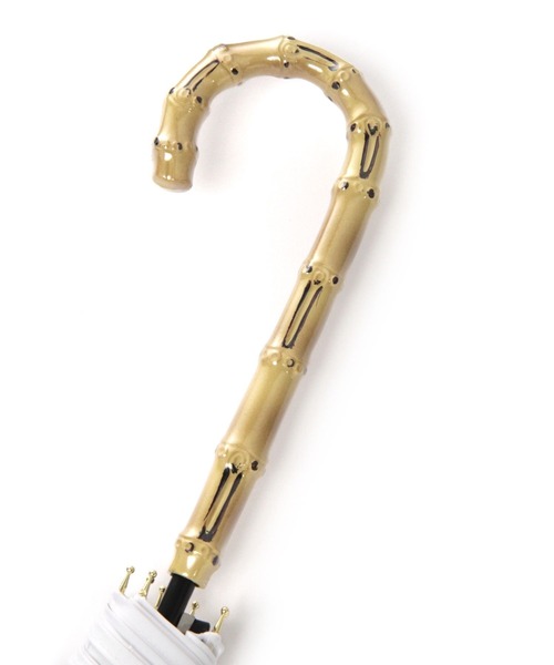 GLOBAL WORK(グローバルワーク)の「バンブー風クリアビニール傘/229728(長傘・レディース・オフホワイト/ブラック/ダークブラウン・FREE)」の14枚目の写真