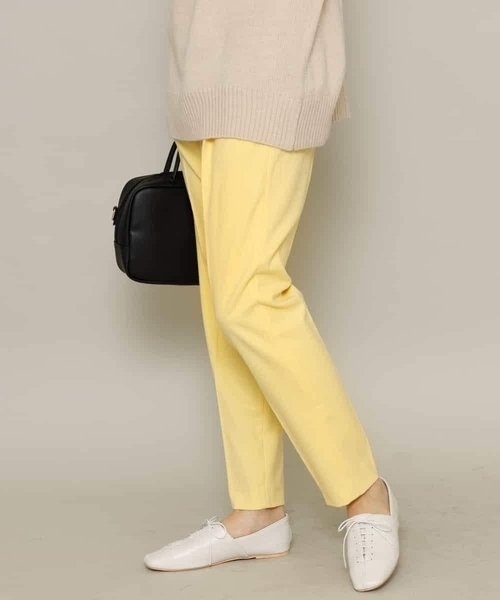 a.v.v（アーヴェヴェ）の「【3Dパンツ】イージーテーパードパンツ（その他パンツ・レディース・ライトグレー/チャコールグレー/ブラック/ベージュ/ブルー/クリーム・36/34/38/40/42）」の6枚目の写真