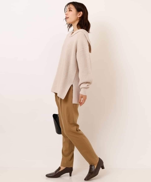 a.v.v（アーヴェヴェ）の「【3Dパンツ】イージーテーパードパンツ（その他パンツ・レディース・ライトグレー/チャコールグレー/ブラック/ベージュ/ブルー/クリーム・36/34/38/40/42）」の13枚目の写真