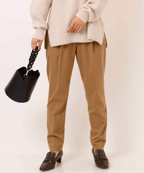 a.v.v（アーヴェヴェ）の「【3Dパンツ】イージーテーパードパンツ（その他パンツ・レディース・ライトグレー/チャコールグレー/ブラック/ベージュ/ブルー/クリーム・36/34/38/40/42）」の16枚目の写真