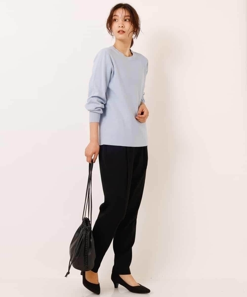 a.v.v（アーヴェヴェ）の「【3Dパンツ】イージーテーパードパンツ（その他パンツ・レディース・ライトグレー/チャコールグレー/ブラック/ベージュ/ブルー/クリーム・36/34/38/40/42）」の17枚目の写真