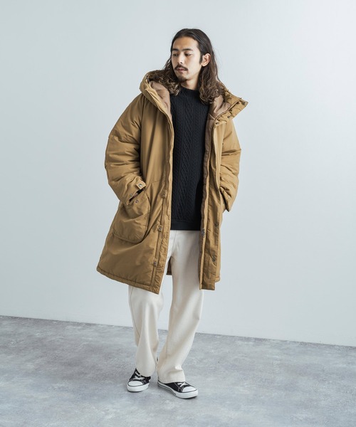 Audience(オーディエンス)の「日本製 ストライプキルトモックネックプルオーバースウェットシャツトレーナー AUD6299(スウェット・メンズ・ブラック/ネイビー/オリーブ/チャコール/ブラック系/オリーブ系・M/XL/L)」の12枚目の写真