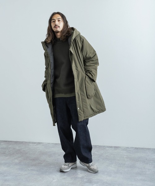 Audience(オーディエンス)の「日本製 ストライプキルトモックネックプルオーバースウェットシャツトレーナー AUD6299(スウェット・メンズ・ブラック/ネイビー/オリーブ/チャコール/ブラック系/オリーブ系・M/XL/L)」の21枚目の写真