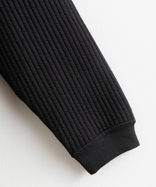 Audience(オーディエンス)の「日本製 ストライプキルトモックネックプルオーバースウェットシャツトレーナー AUD6299(スウェット・メンズ・ブラック/ネイビー/オリーブ/チャコール/ブラック系/オリーブ系・M/XL/L)」の9枚目の写真