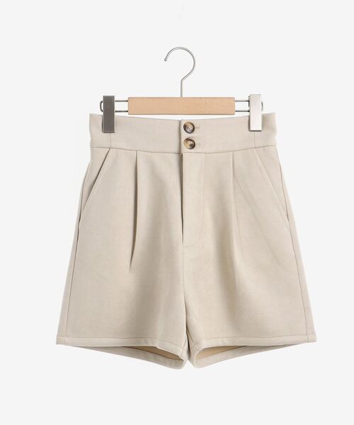 MAJESTIC LEGON（マジェスティックレゴン）の「ハイウエストレディショーパン（その他パンツ・レディース・ブラック/グレイッシュベージュ/ブルー系その他4/アイボリー・MEDIUM）」の2枚目の写真