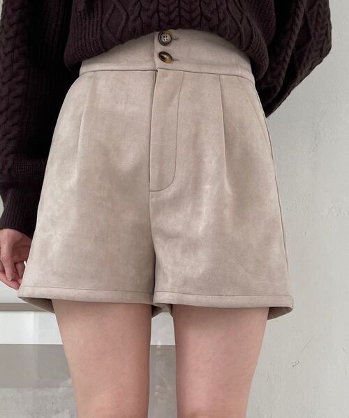 MAJESTIC LEGON（マジェスティックレゴン）の「ハイウエストレディショーパン（その他パンツ・レディース・ブラック/グレイッシュベージュ/ブルー系その他4/アイボリー・MEDIUM）」の12枚目の写真