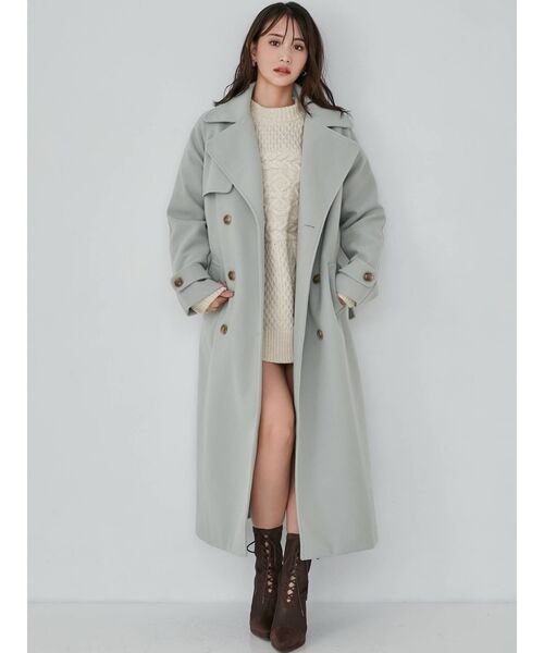 RESEXXY(リゼクシー)の「ケーブルボリュームニットチュニック(ニット/セーター・レディース・オフホワイト/ブラック/キャメル・FREE)」の19枚目の写真