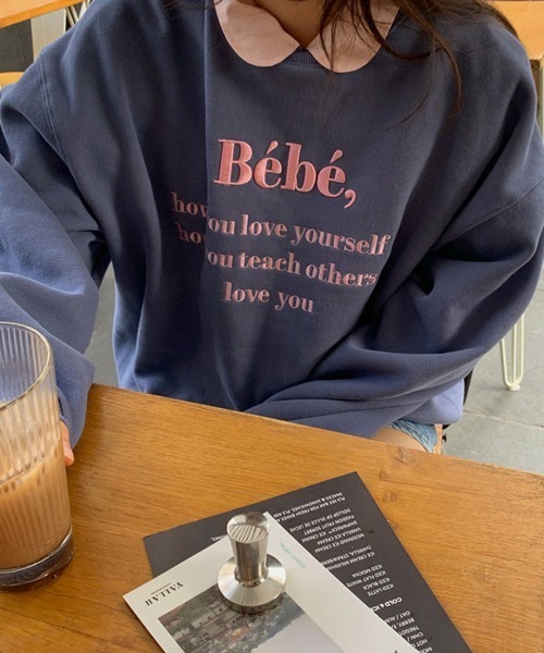 ROOPTOKYO（ループトウキョウ）の「カラーロゴ刺繍スウェットトレーナー（スウェット・レディース・ベージュ/ピンク/ラベンダー/ネイビー/ブラック・FREE）」の20枚目の写真