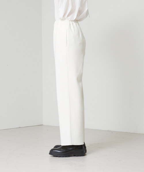 qualite（カリテ）の「リブジャージパンツ（その他パンツ・レディース・オフホワイト/グレイッシュブルー・38/34）」の13枚目の写真