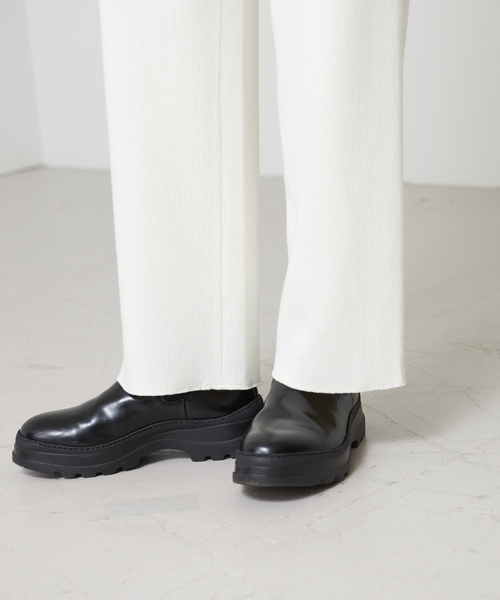 qualite（カリテ）の「リブジャージパンツ（その他パンツ・レディース・オフホワイト/グレイッシュブルー・38/34）」の8枚目の写真