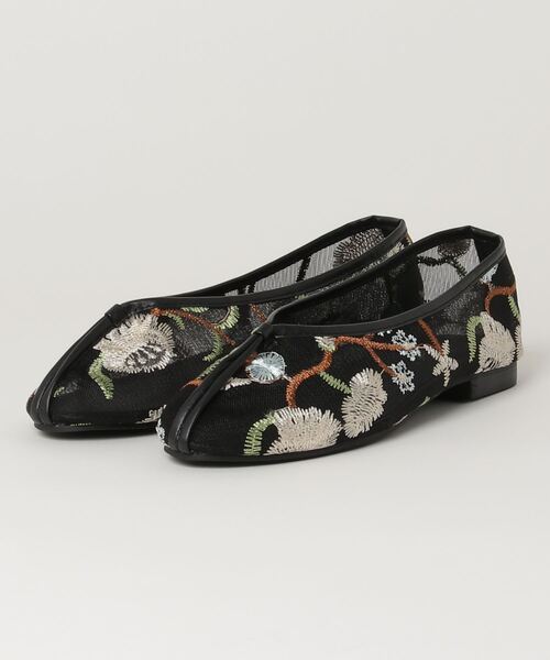 Solace（ソレイス）の「シアーエンブロイダリーチャイナパンプス（パンプス・レディース・ブラック/ブルー/ナチュラル・LL/M/L）」の7枚目の写真