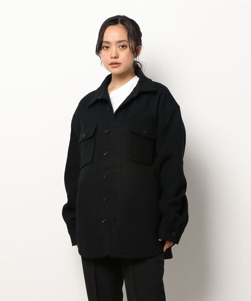 FIDELITY(フィデリティ)の「MELTON WIDE CPO(ミリタリージャケット・レディース・ブラック・M/L)」の1枚目の写真