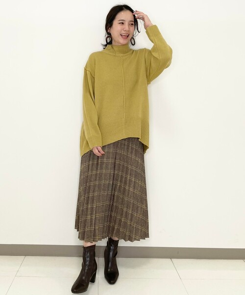 SHOO・LA・RUE（シューラルー）の「◆チェック柄プリーツスカート（スカート・レディース・ブラック系1/ダークブラウン系1/ブラウン系その他2・00）」の13枚目の写真