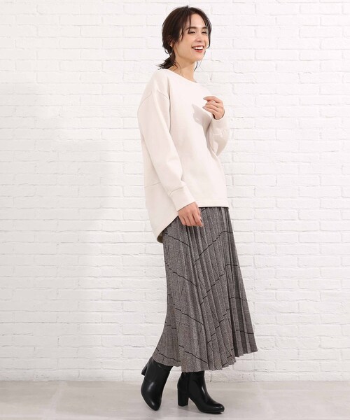 SHOO・LA・RUE（シューラルー）の「◆チェック柄プリーツスカート（スカート・レディース・ブラック系1/ダークブラウン系1/ブラウン系その他2・00）」の6枚目の写真