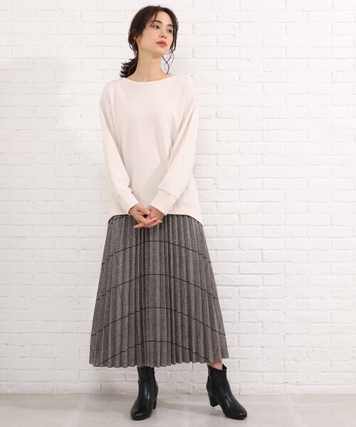 SHOO・LA・RUE（シューラルー）の「◆チェック柄プリーツスカート（スカート・レディース・ブラック系1/ダークブラウン系1/ブラウン系その他2・00）」の22枚目の写真