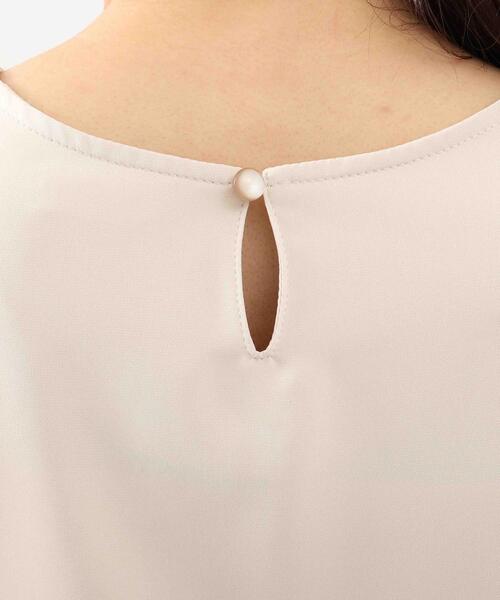 DRESKIP(ドレスキップ)の「◆【M-LL】フロントタックブラウス(シャツ/ブラウス・レディース・ブラック/オフホワイト/サンドベージュ・01/02/03/04)」の8枚目の写真