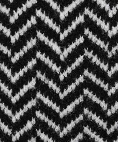 SHOO・LA・RUE(シューラルー)の「◆へリンボーン柄ジャガードニットカーディガン(カーディガン/ボレロ・レディース・ベージュ系その他6/ブラック系3・00)」の12枚目の写真