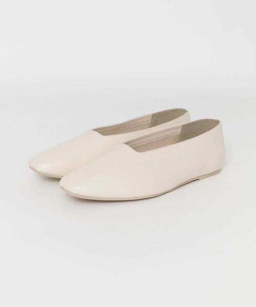 SENSE OF PLACE by URBAN RESEARCH（センスオブプレイスバイアーバンリサーチ）の「スクエアカットフラットシューズ（その他シューズ・レディース・ブラック/パープル/オレンジ/アイボリー/ライトカーキ・SMALL/MEDIUM/LARGE）」の12枚目の写真