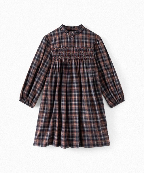 Bonpoint(ボンポワン)の「チェック スモックドレス(ドレス・キッズ・ブラック系その他・105/115/125)」の3枚目の写真
