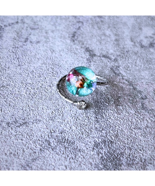 tone（トーン）の「【Willija】Rh《花景》フラワーストーンリング(MA)（リング・レディース・パープル/ブルー/ライム/ホワイト/アクア/バイオレット/レッド/シルバー・FREE）」の22枚目の写真