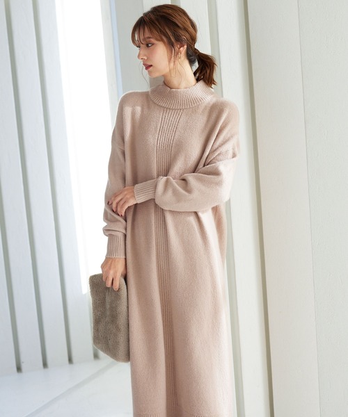 モックネックメランジゆるニットワンピース ワンピース Kobe Lettuce コウベレタス のファッション通販 Zozotown