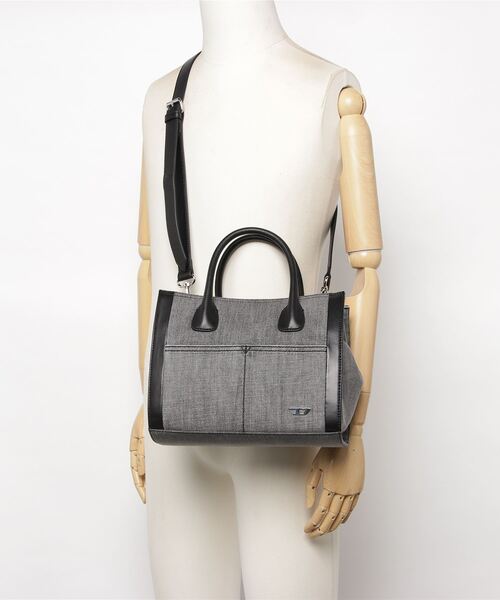 DIESEL（ディーゼル）の「レディース ダークウォッシュデニム トートバッグ（トートバッグ・レディース・ブラック・UNI）」の10枚目の写真