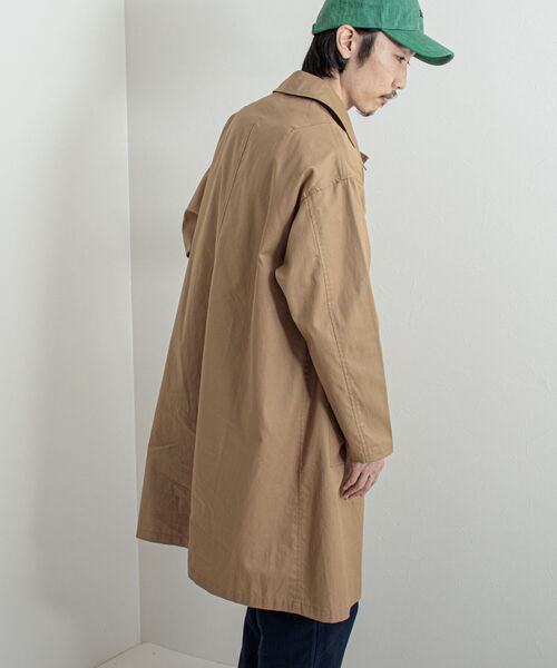 GLOSTER（グロスター）の「【GLOSTER/グロスター】クルミ釦 ステンカラーコート（ステンカラーコート・メンズ・ネイビー/オリーブ/ベージュ・MEDIUM/LARGE）」の10枚目の写真
