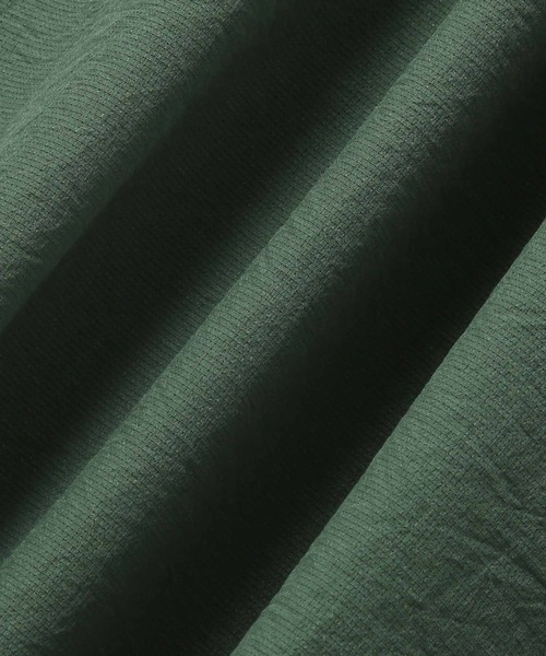 DESCENTE PAUSE（デサントポーズ）の「【DESCENTE PAUSE】別注 STAND COLLAR ZIP UP BLOUSON（ブルゾン・メンズ・グリーン/ブラック・XL/M/L）」の6枚目の写真