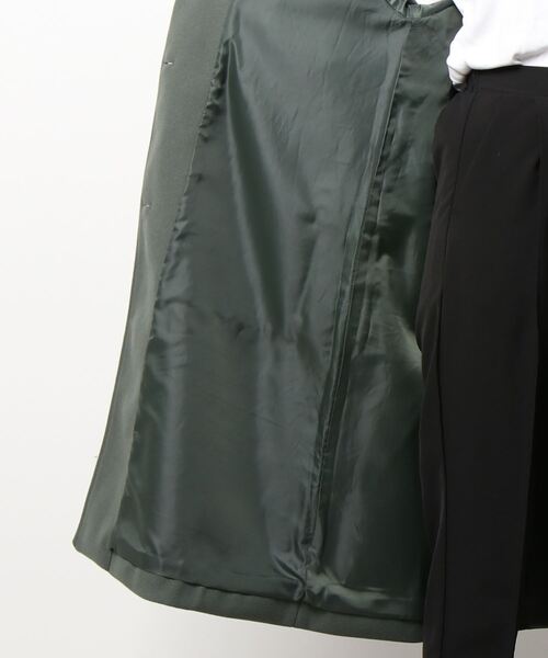 ehka sopo（エヘカソポ）の「ラグランステンカラーコート（ステンカラーコート・レディース・グレー/グリーン/チャコール・ﾌﾘ-）」の6枚目の写真