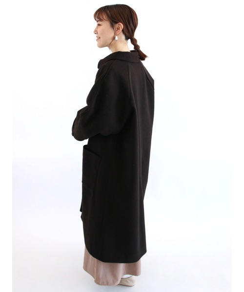 ehka sopo（エヘカソポ）の「ラグランステンカラーコート（ステンカラーコート・レディース・グレー/グリーン/チャコール・ﾌﾘ-）」の9枚目の写真