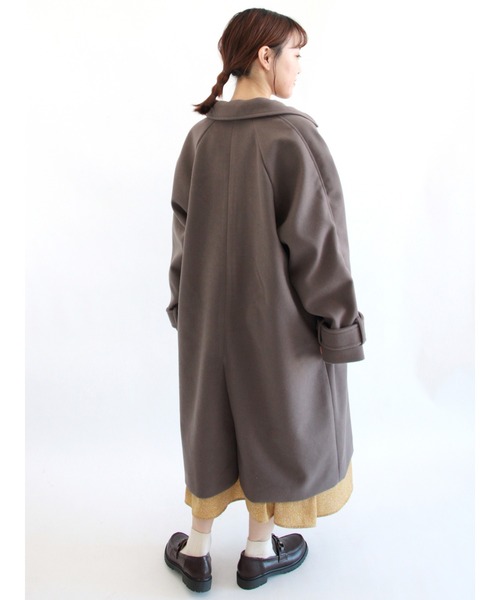 ehka sopo（エヘカソポ）の「ラグランステンカラーコート（ステンカラーコート・レディース・グレー/グリーン/チャコール・ﾌﾘ-）」の15枚目の写真