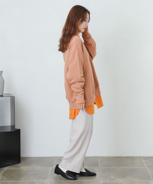 SENSE OF PLACE by URBAN RESEARCH(センスオブプレイスバイアーバンリサーチ)の「『XS・TALL展開あり』カルゼハイウエストワイドパンツ(その他パンツ・レディース・グリーン/ブラック/ライトベージュ・SMALL/X-SMALL/TALL/MEDIUM)」の8枚目の写真