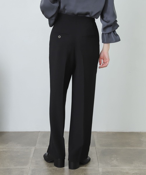 SENSE OF PLACE by URBAN RESEARCH(センスオブプレイスバイアーバンリサーチ)の「『XS・TALL展開あり』カルゼハイウエストワイドパンツ(その他パンツ・レディース・グリーン/ブラック/ライトベージュ・SMALL/X-SMALL/TALL/MEDIUM)」の16枚目の写真