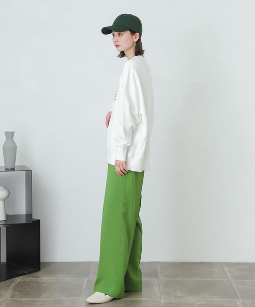 SENSE OF PLACE by URBAN RESEARCH(センスオブプレイスバイアーバンリサーチ)の「『XS・TALL展開あり』カルゼハイウエストワイドパンツ(その他パンツ・レディース・グリーン/ブラック/ライトベージュ・SMALL/X-SMALL/TALL/MEDIUM)」の13枚目の写真