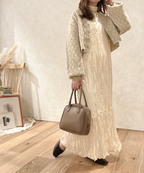 apres jour clair(アプレジュールクレア)の「【apres jour clair】2WAYキルトライクニット【ZOZOTOWN限定アイテム】(ニット/セーター・レディース・ブラウン/アイボリー・X-LARGE/フリー)」の8枚目の写真