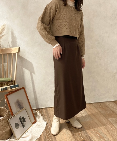 apres jour clair(アプレジュールクレア)の「【apres jour clair】2WAYキルトライクニット【ZOZOTOWN限定アイテム】(ニット/セーター・レディース・ブラウン/アイボリー・X-LARGE/フリー)」の16枚目の写真