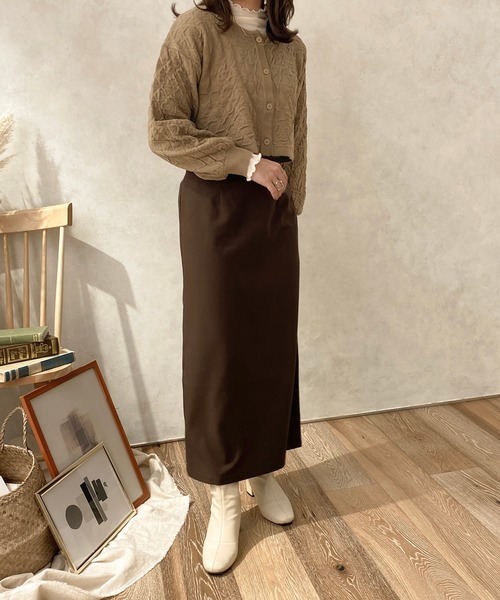 apres jour clair(アプレジュールクレア)の「【apres jour clair】2WAYキルトライクニット【ZOZOTOWN限定アイテム】(ニット/セーター・レディース・ブラウン/アイボリー・X-LARGE/フリー)」の17枚目の写真