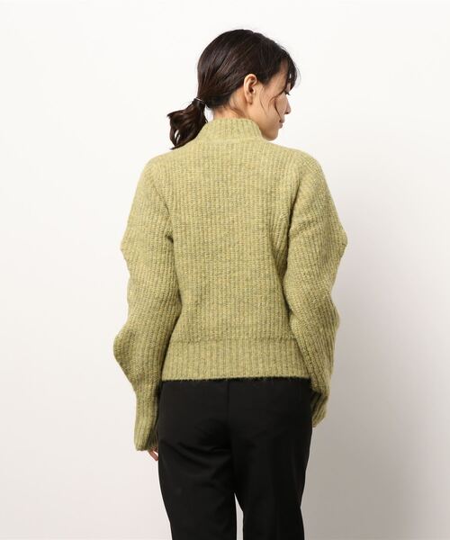 CAPRICIEUX LE'MAGE（カプリシューレマージュ）の「豆スリーブプルオーバー（ニット/セーター・レディース・アイボリー/ブラック/グリーン系その他・FREE）」の5枚目の写真